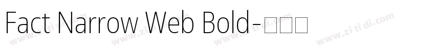 Fact Narrow Web Bold字体转换